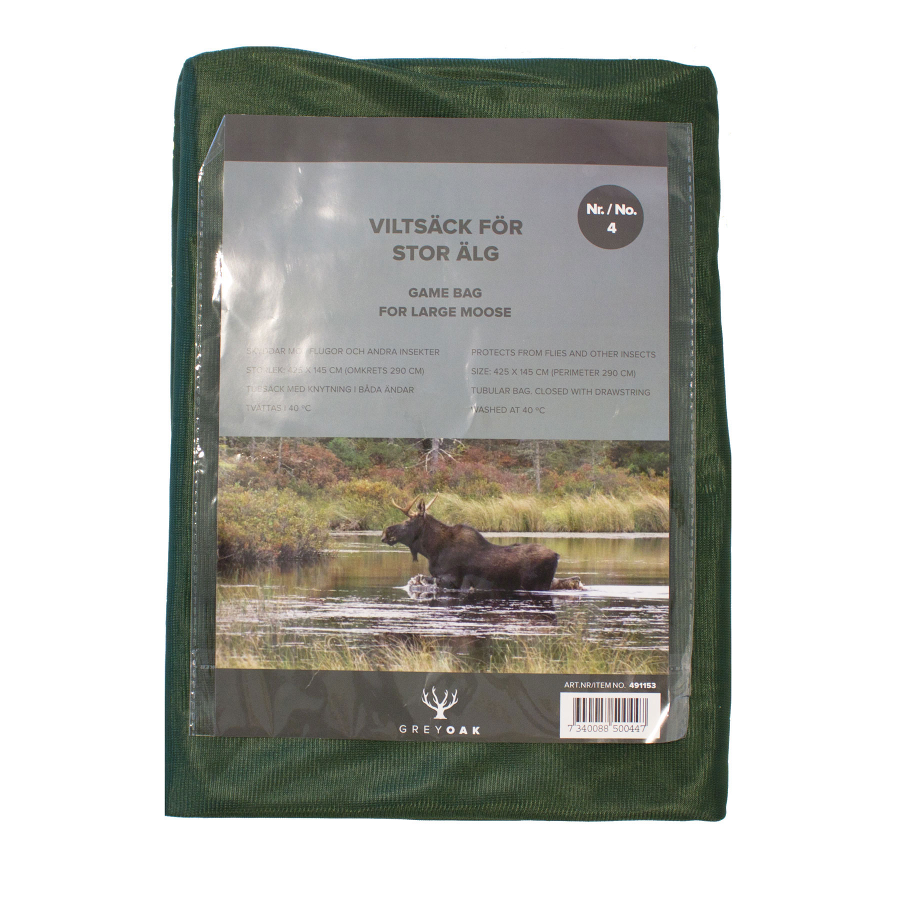Viltsäck-stor älg från Grey oak