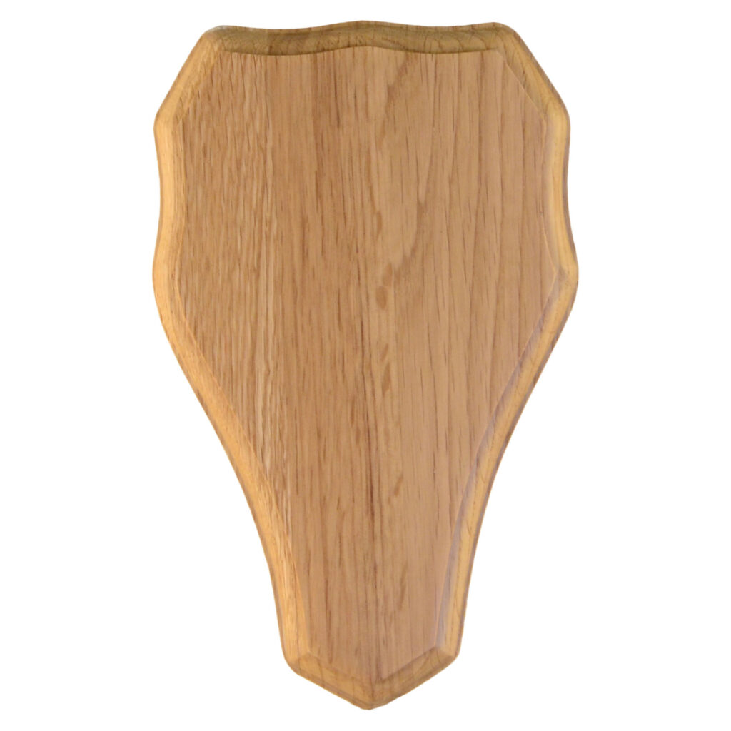 Rådjurssköld 19x12 cm - Ljus från Grey oak