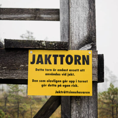 Varningsskylt- Jakttorn från Grey oak, bild 2